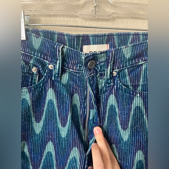 BDG Urban Outfitters High And Wide Corduroy Pant in Blue Wave Women’s Size 25 - Picture 8 of 16